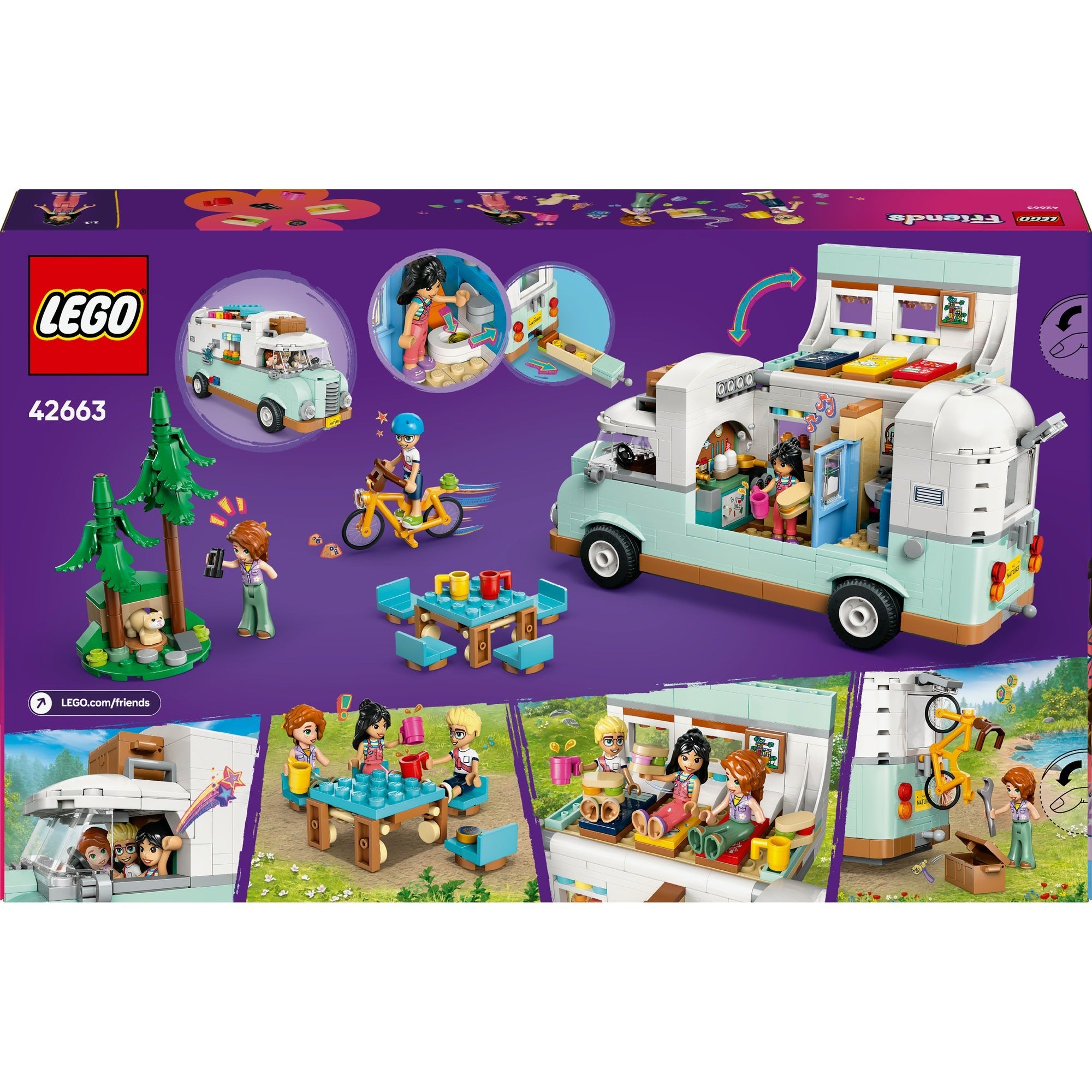 LEGO - friends camperavontuur met vrienden - 42663