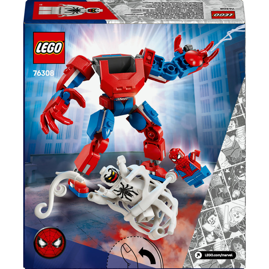 Lego super heroes 76308 spider-man mecha vs. anti-venom