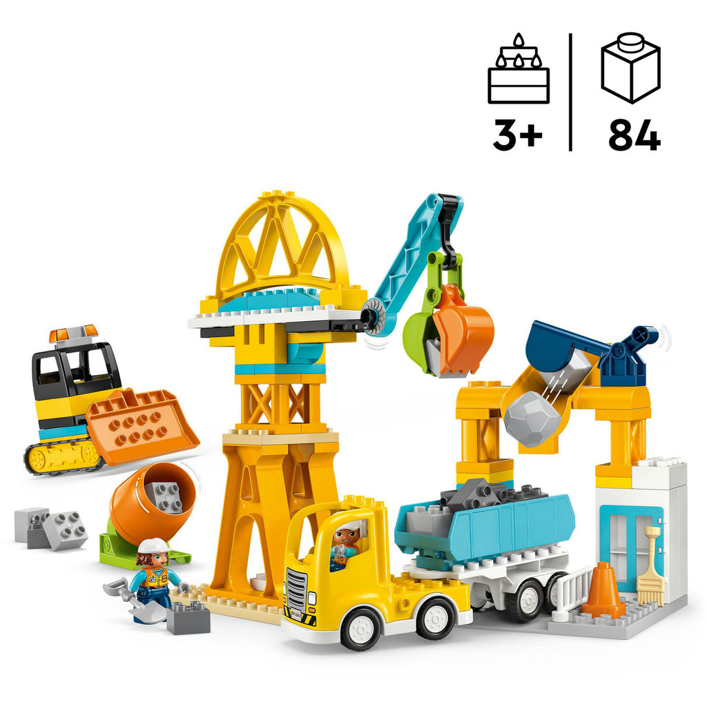 LEGO - duplo 10476 3-in-1 bouwplaats en voertuigen
