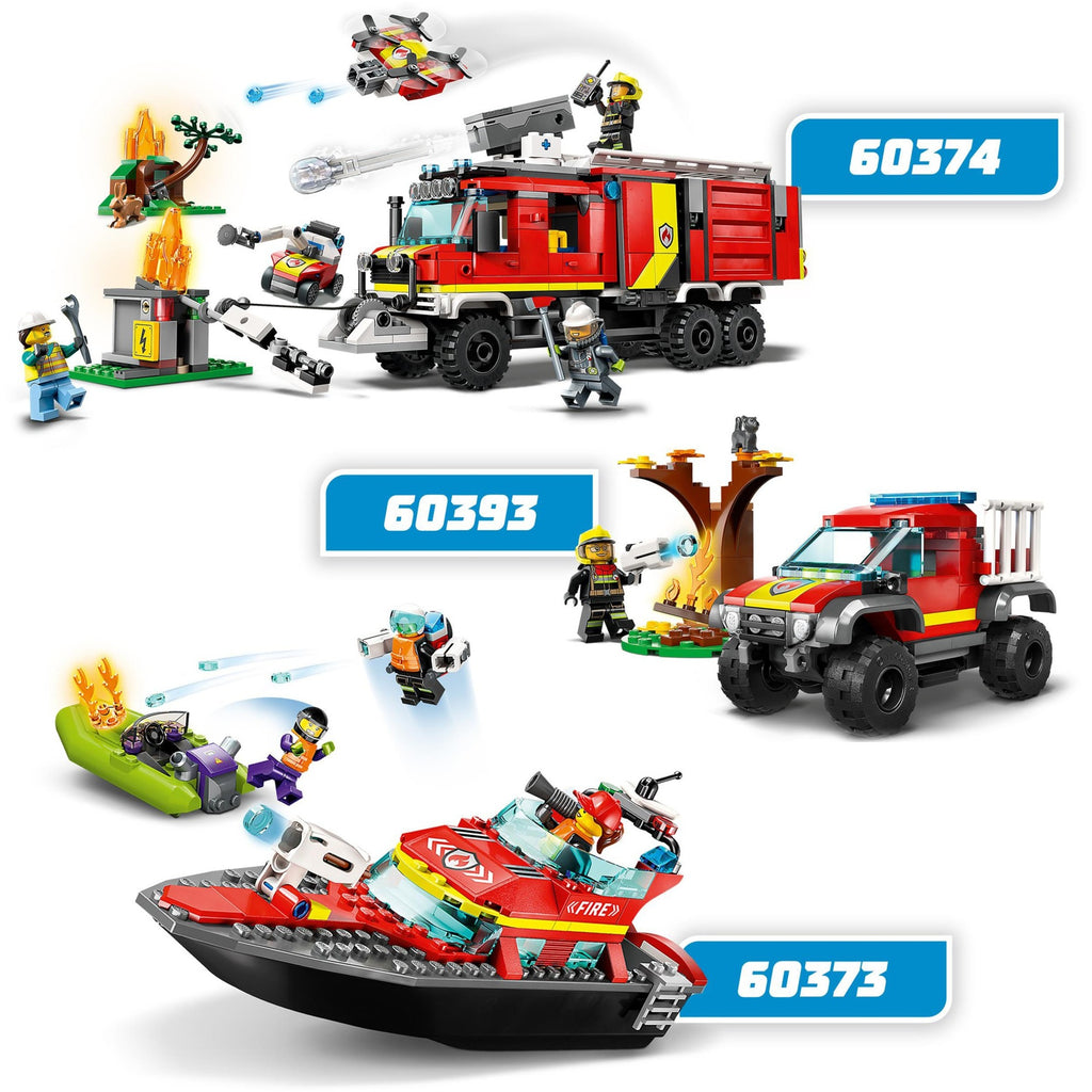 LEGO - city 60373 reddingsboot brand