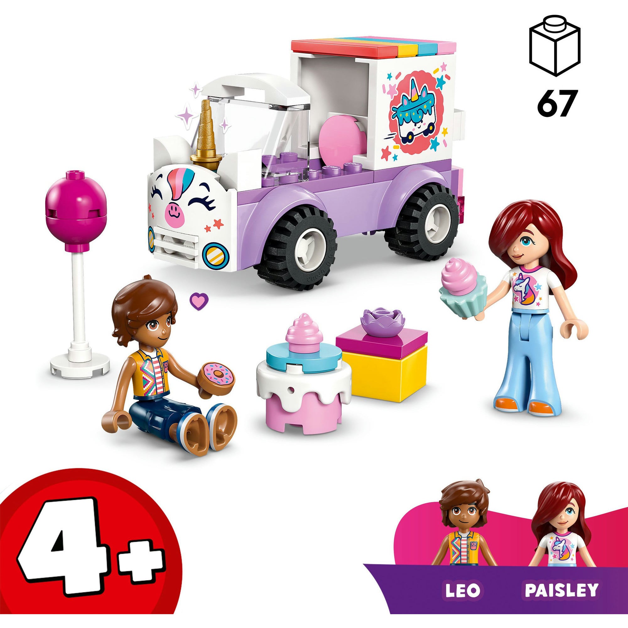 LEGO - friends 42675 eenhoorn taartenbezorgauto