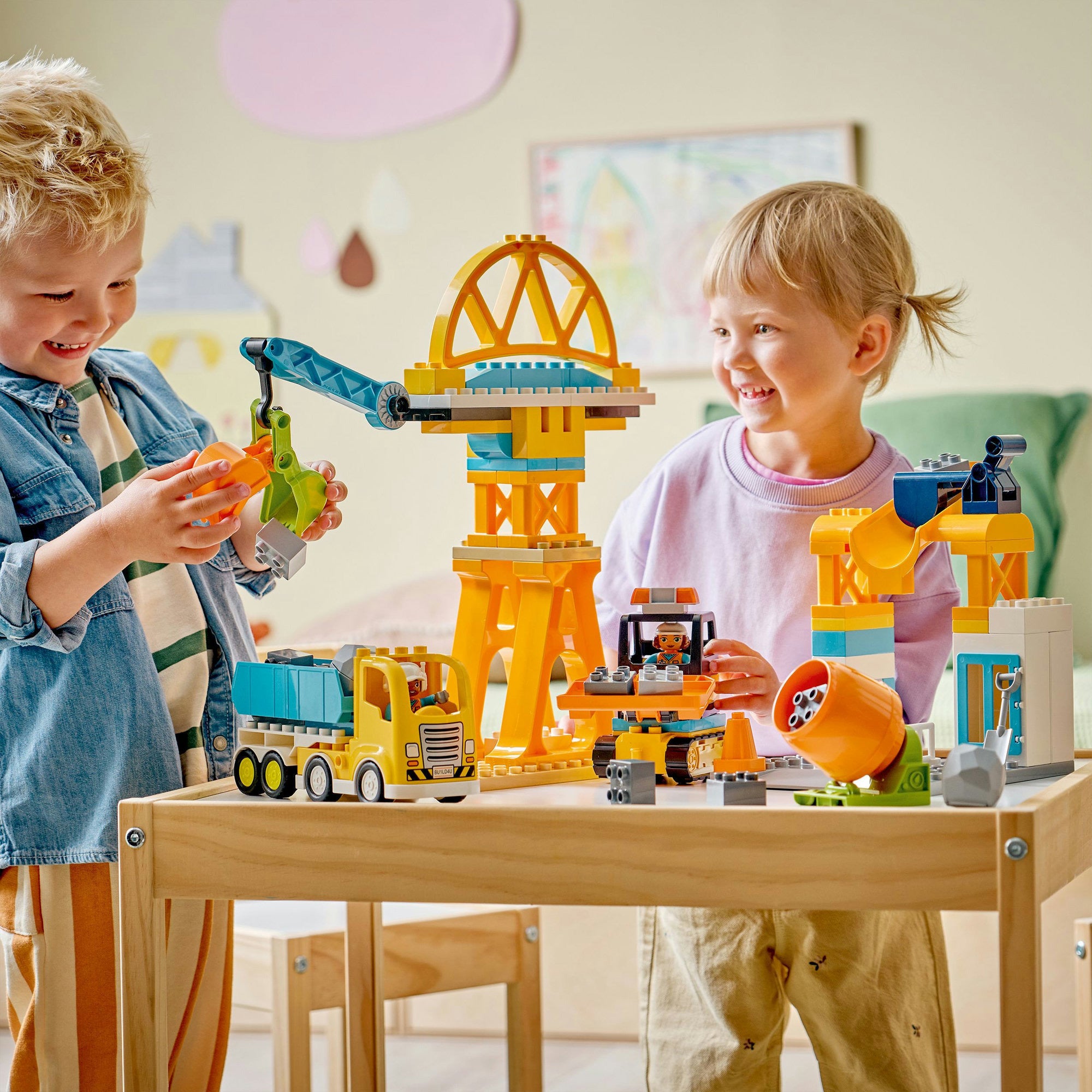 LEGO - duplo 10476 3-in-1 bouwplaats en voertuigen