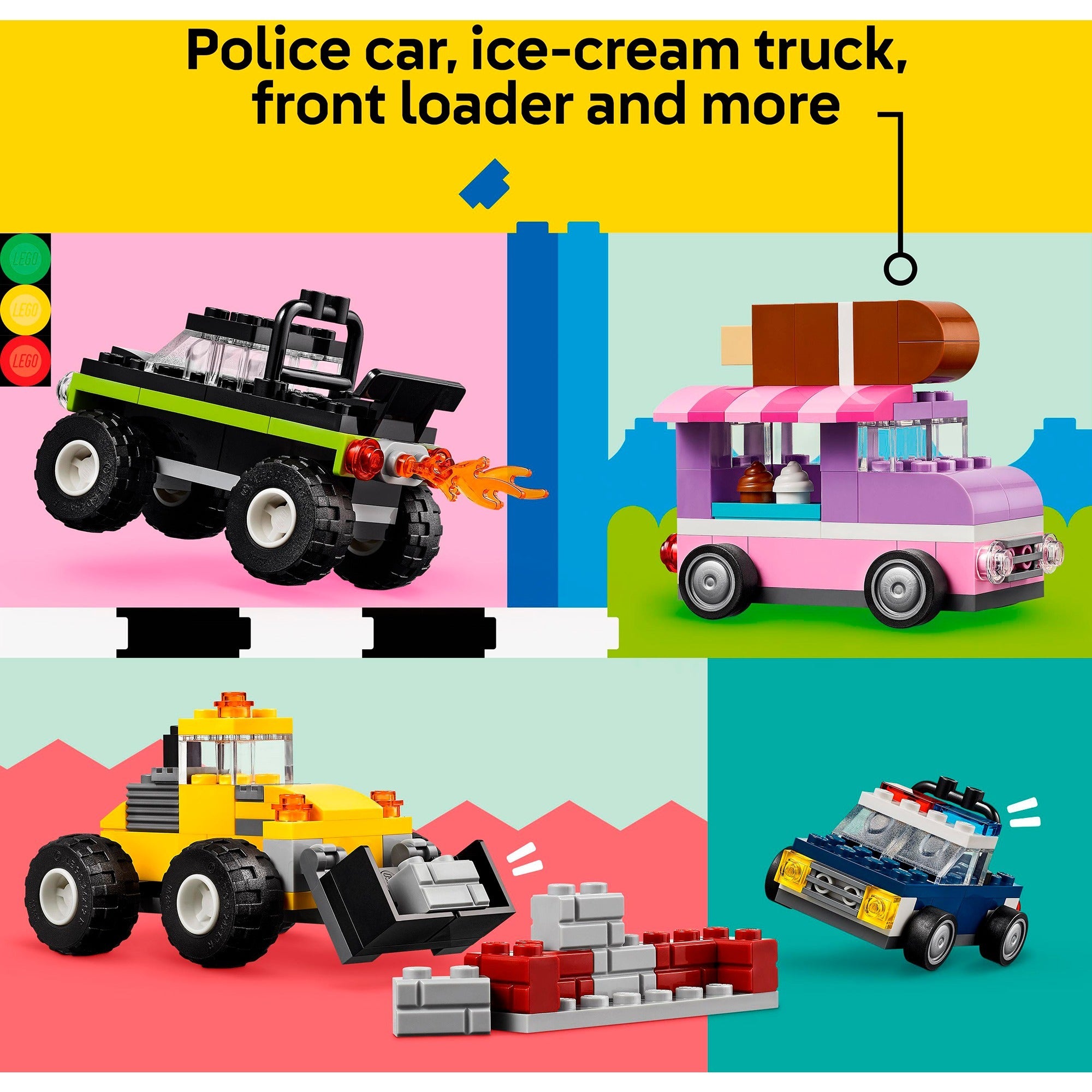 Lego classic 11036 creatieve voertuigen
