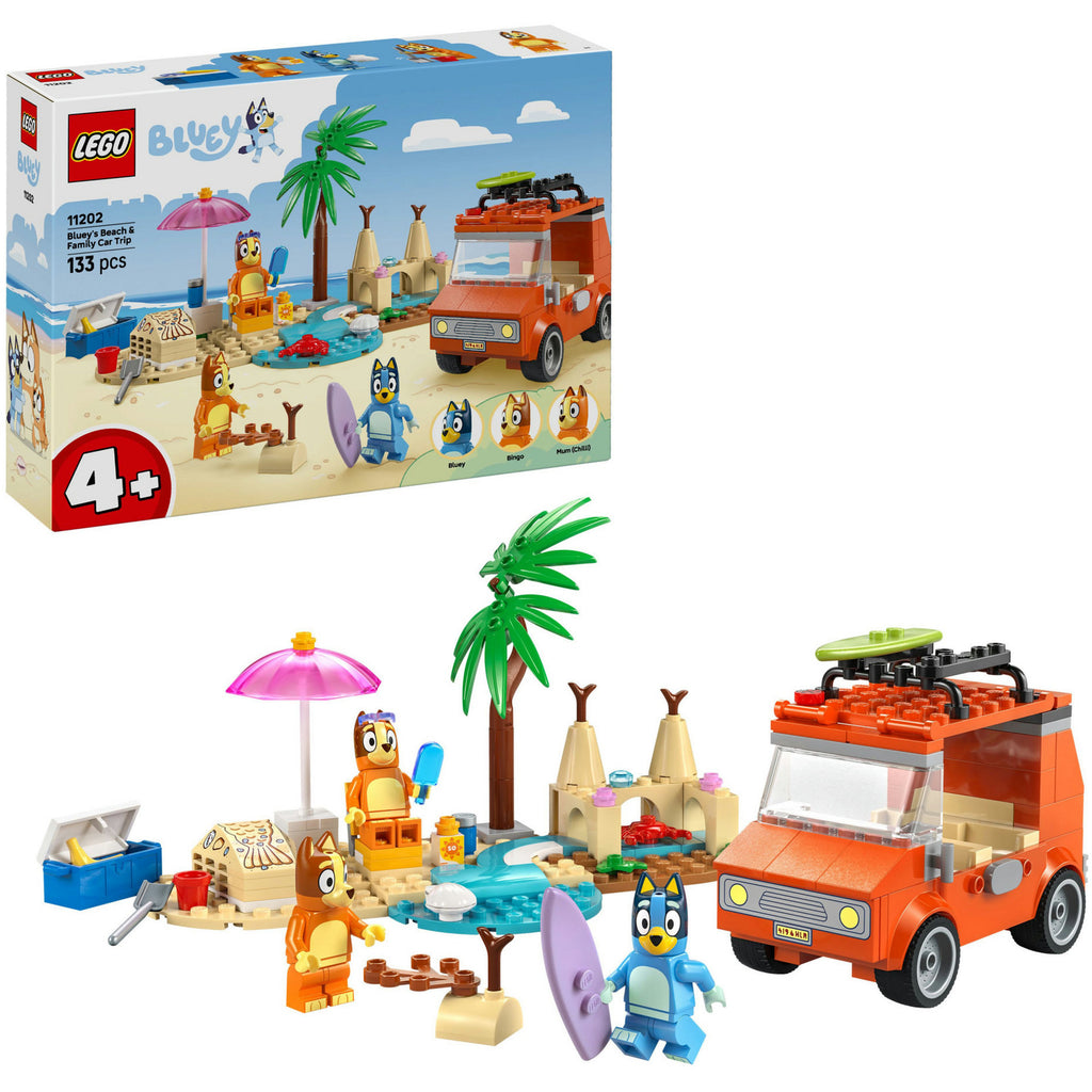 Lego duplo 11202 bluey's autorit naar het strand