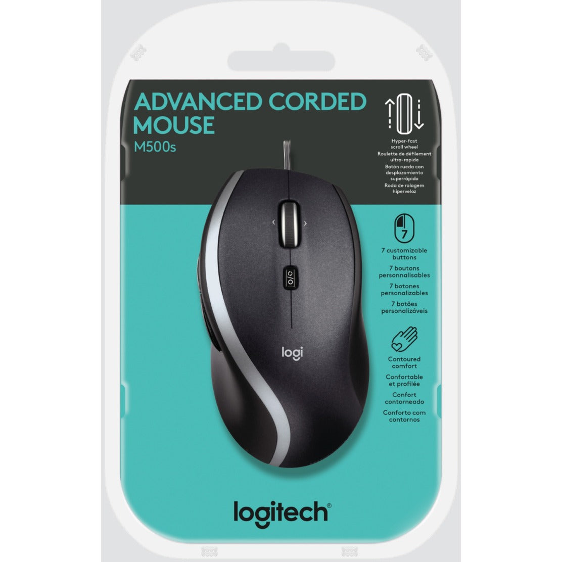 Logitech - Logitech m500s advanced corded mice muis (zwart 400-4000 dpi)