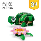 LEGO - ® creator 3in1 schildpad met waterlelie - speelgoedmodel - bouw om tot kameleon of kikker - 31377