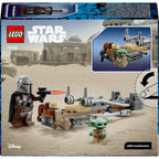 Lego star wars 75436 mandalorian en grogu's speederbike