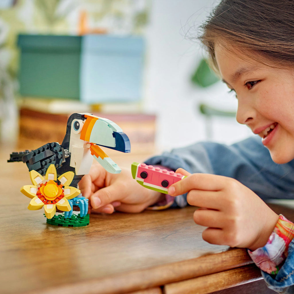 Lego creator - wilde dieren: tropische toekan constructiespeelgoed (31173)