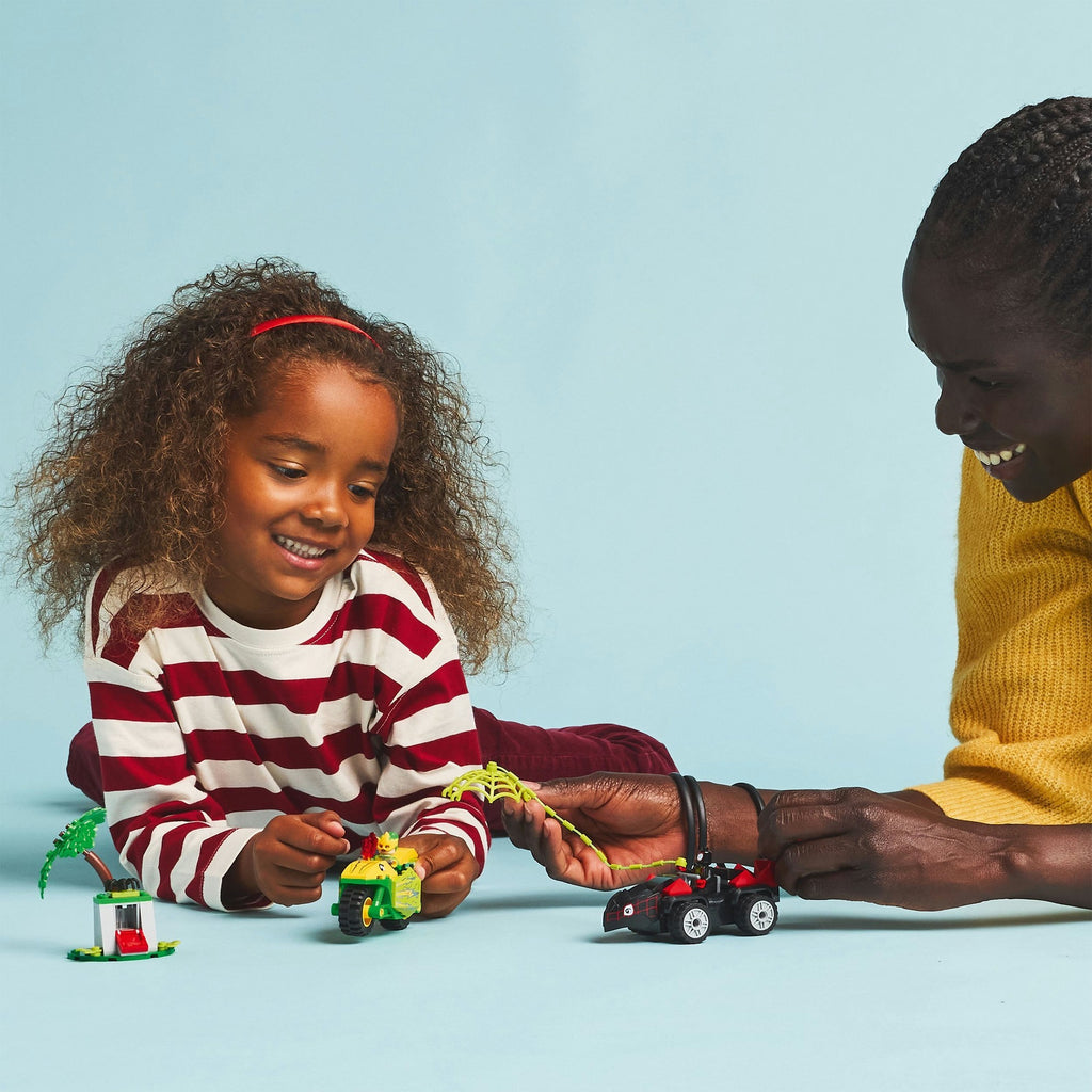 LEGO - spidey 11198 spin en electro achtervolging met dinosaurusvoertuigen