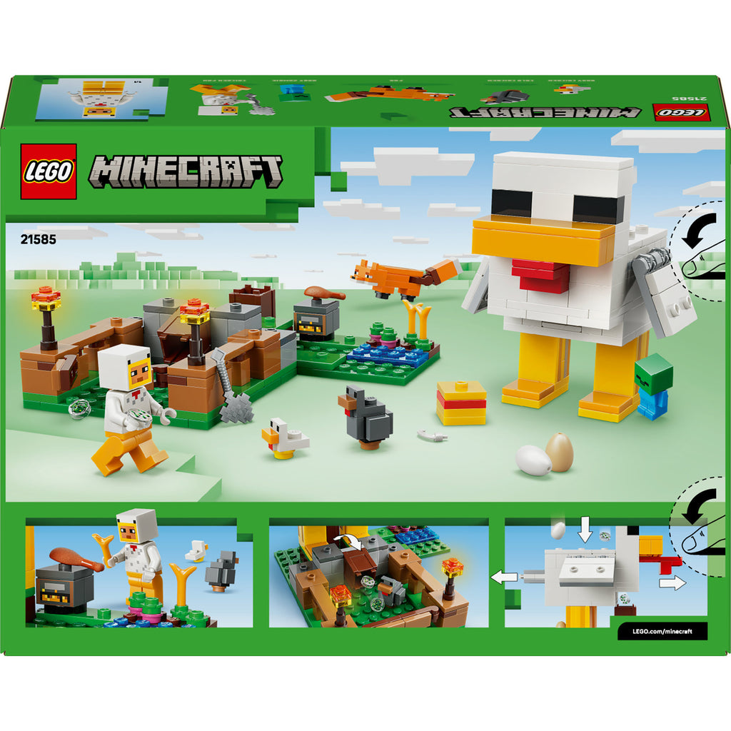 LEGO - minecraft kippenboerderij dieren speelgoed voor kinderen - 21585