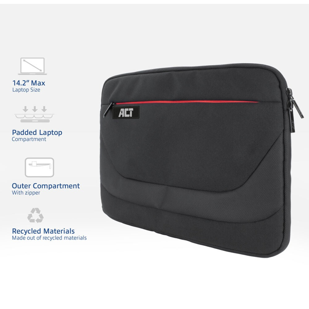 ACT Connectivity - ACT Connectivity suburb laptop sleeve 141" (zwart)