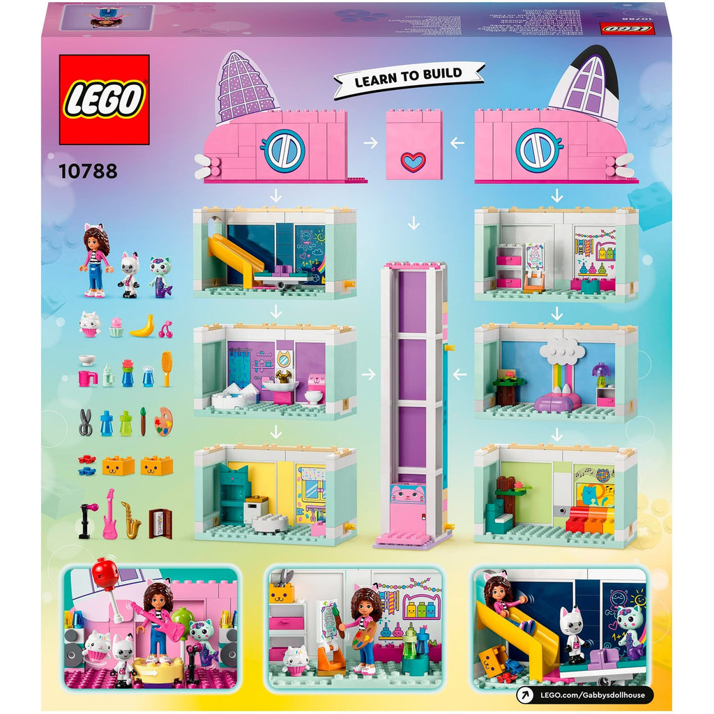 Lego gabby's poppenhuis gabby's poppenhuis speelgoed speelgoed met 4 minifiguren en accessoires voor kinderen 4+ - 10788