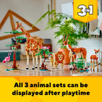 LEGO - creator 3in1 safaridieren speelgoed set met giraffe gazelles en leeuw 31150