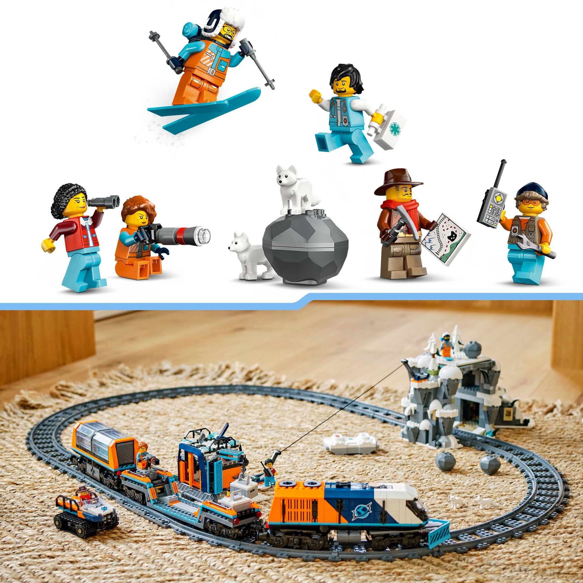 LEGO - city 60470 onderzoekstrein op de noordpool