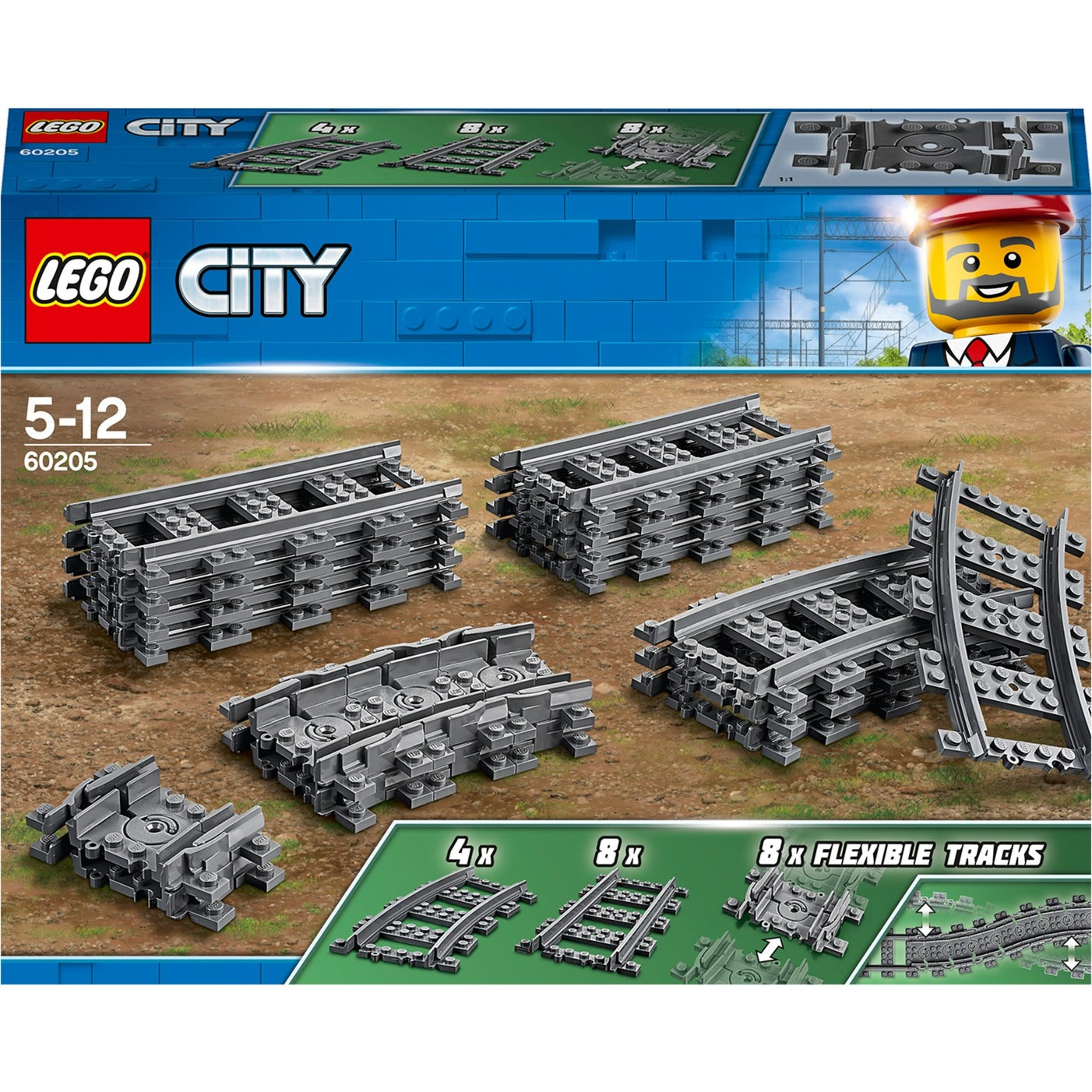 Lego city treinrails 60205