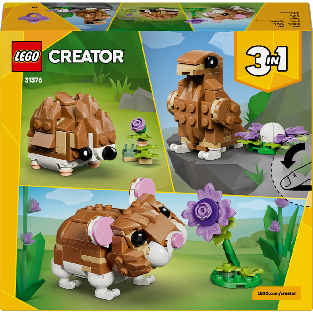 LEGO - ® creator 3in1 schattige hamster met bloem - 31376