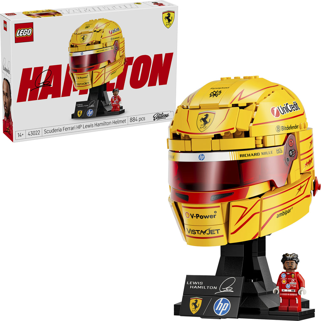 Lego special edition 43022 scuderia ferrari hp helm van lewis hamilton