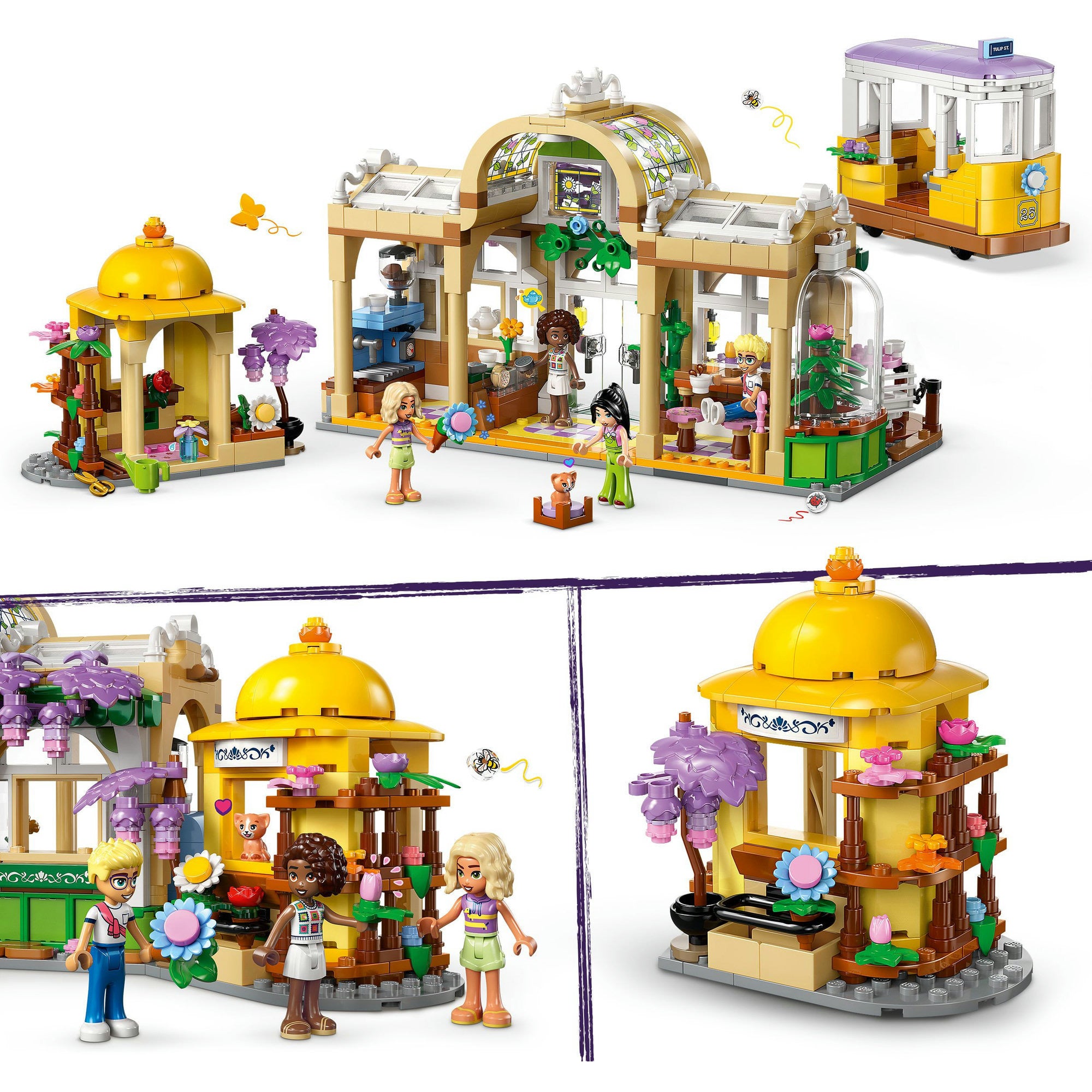 Lego friends 42671 plantencafé en bloemenwinkel