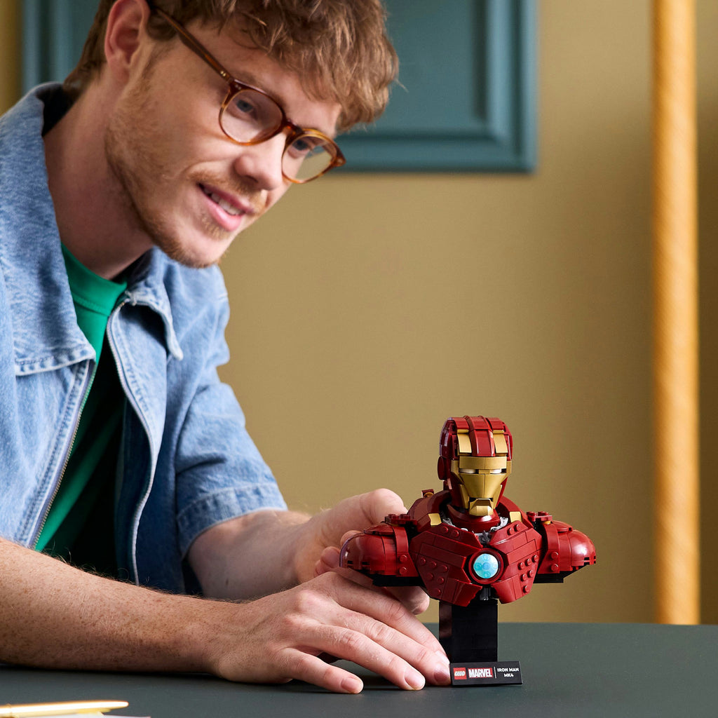 Lego marvel - iron man mk4 buste constructiespeelgoed (76327)