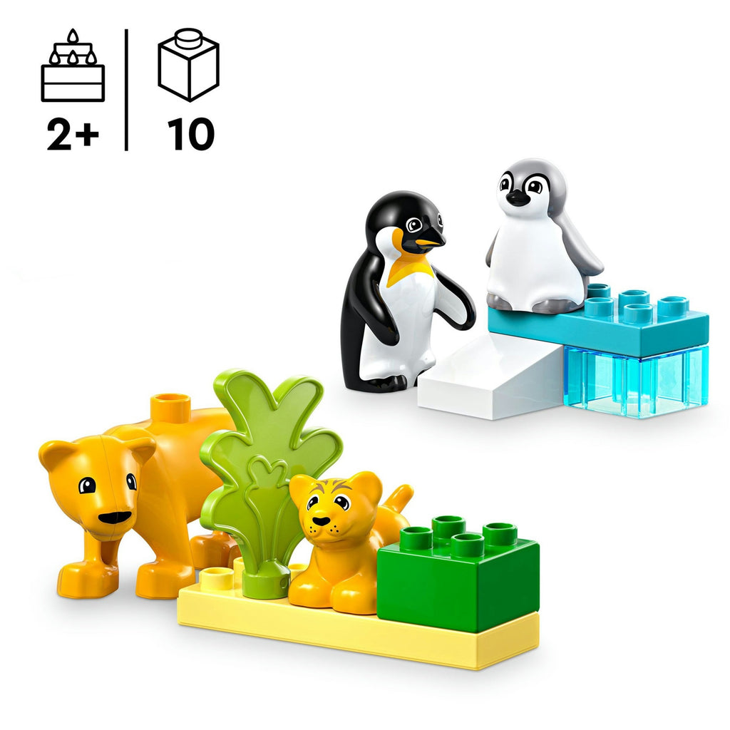 LEGO - duplo town 10442 families van wilde dieren: pinguïns en leeuwen