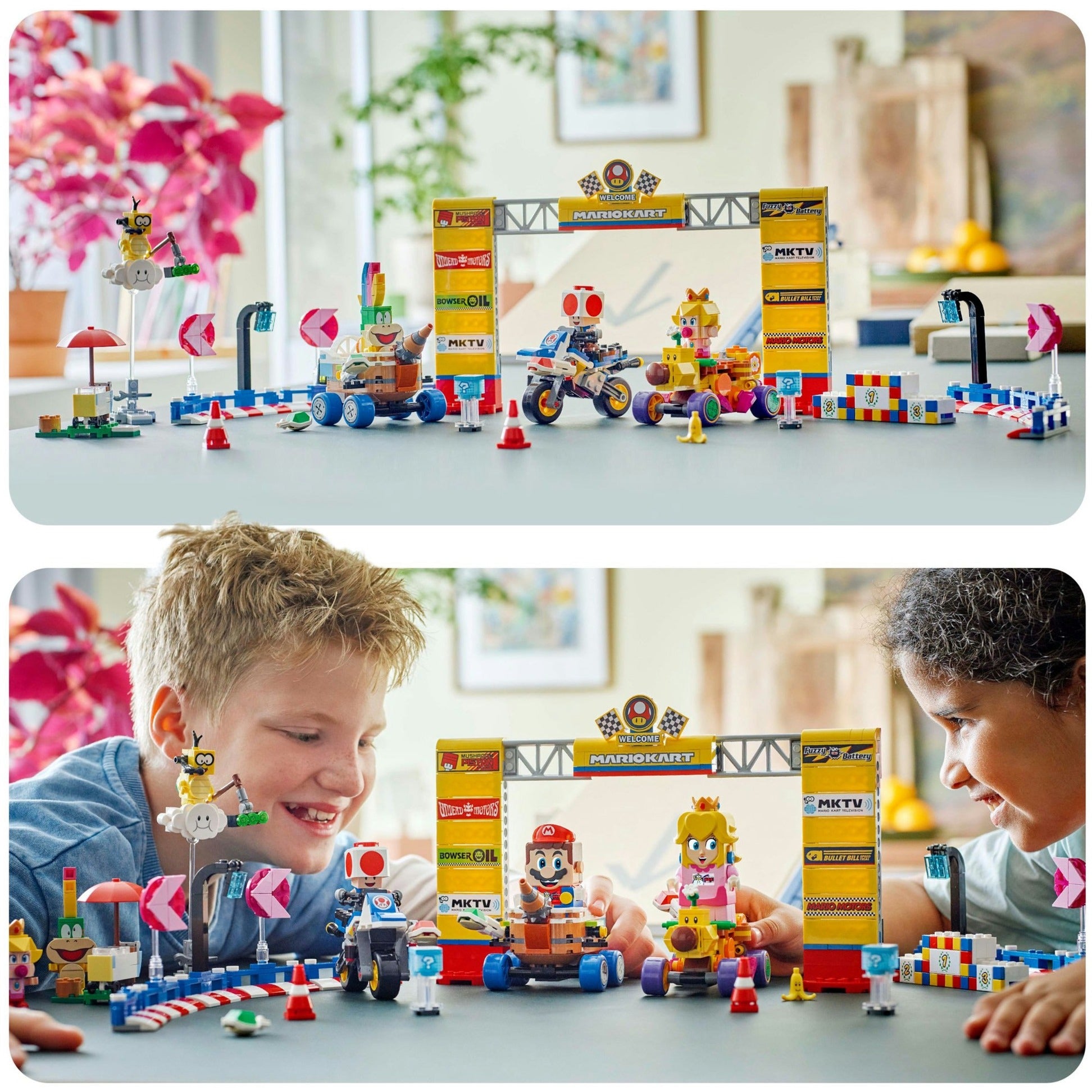 Lego super mario 72036 mario kart baby peach en grand prix set