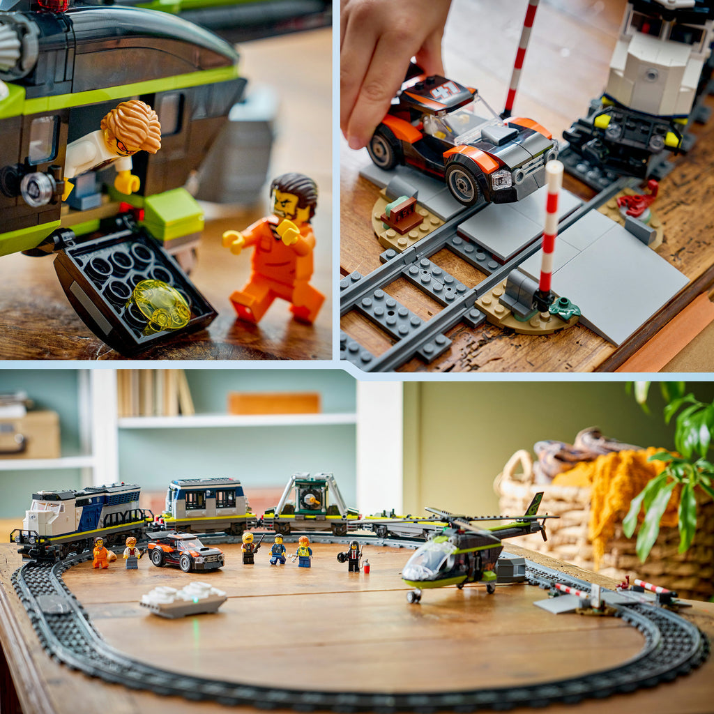 Lego ® city overval op politietrein - speelgoedtreinset - 60508
