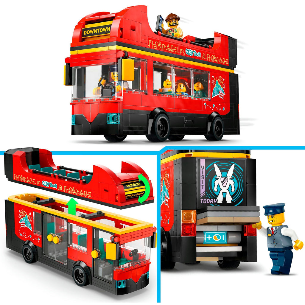 Lego city 60407 toeristische rode dubbeldekker