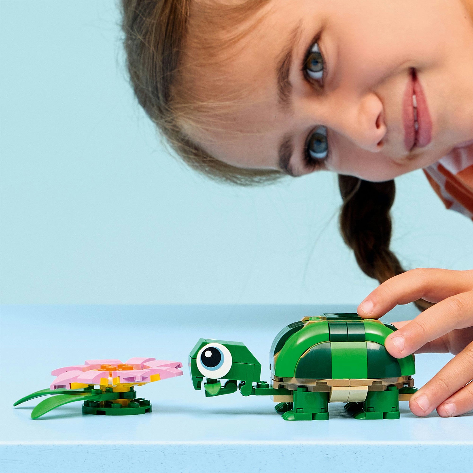 Lego creator 31377 schildpad met waterlelie