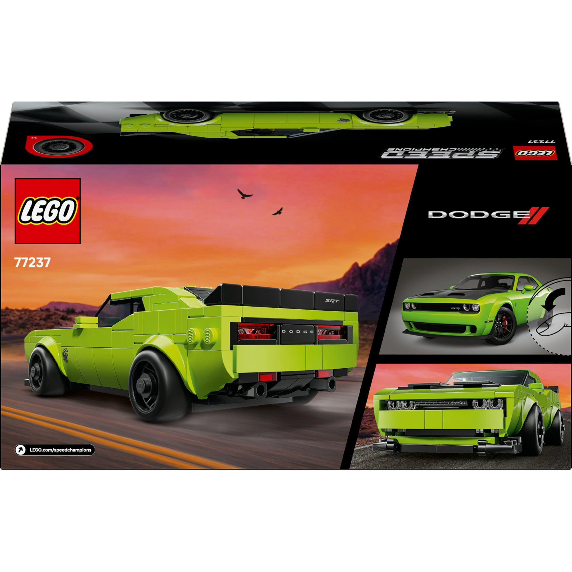 Lego speed champions 77237 dodge challenger srt hellcat sportauto