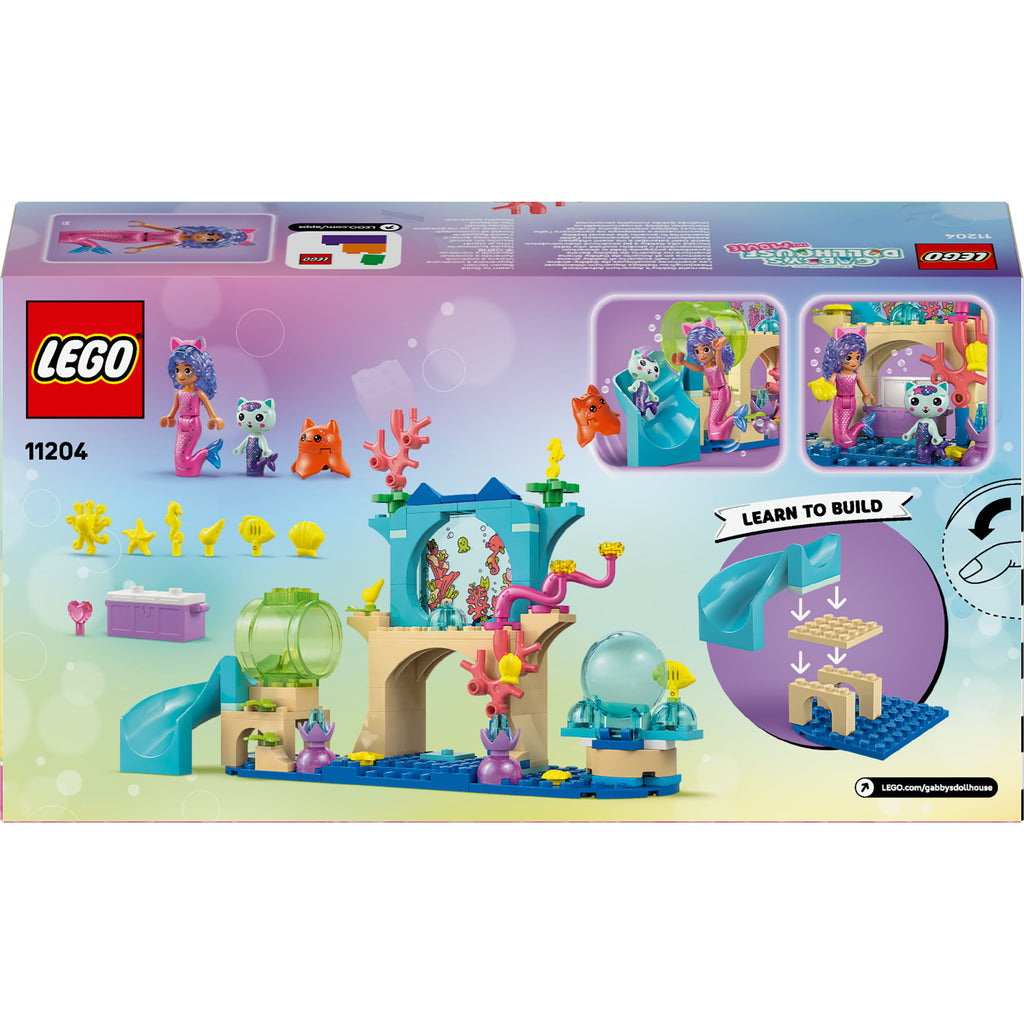 Lego gabby's poppenhuis - zeemeermin gabby's aquariumavontuur constructiespeelgoed (11204)
