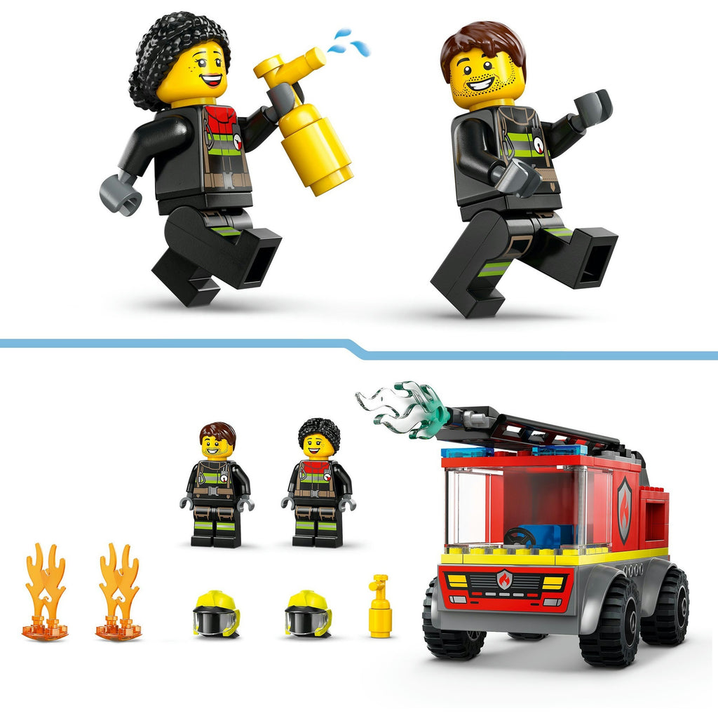 Lego city - brandweerauto constructiespeelgoed (60463 | ladderwagen)
