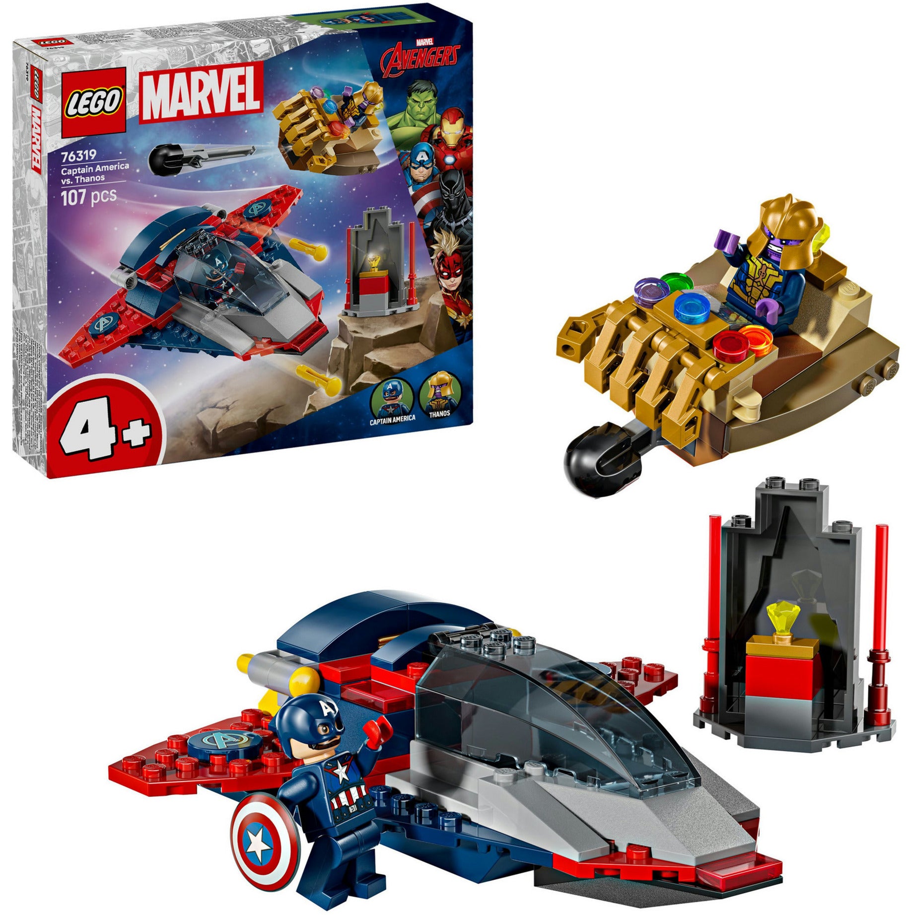 Lego super heroes marvel 76319 captain america vs. thanos