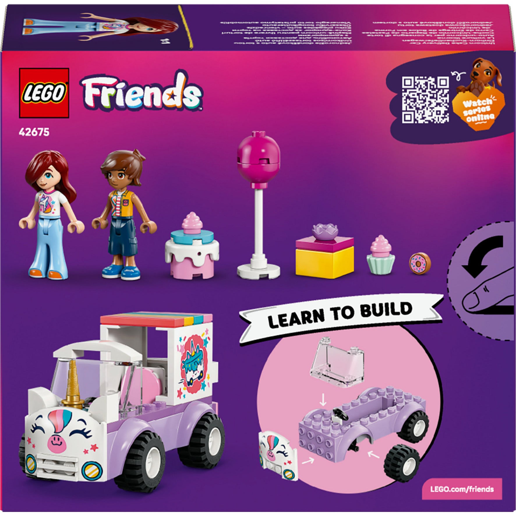 LEGO - friends 42675 eenhoorn taartenbezorgauto