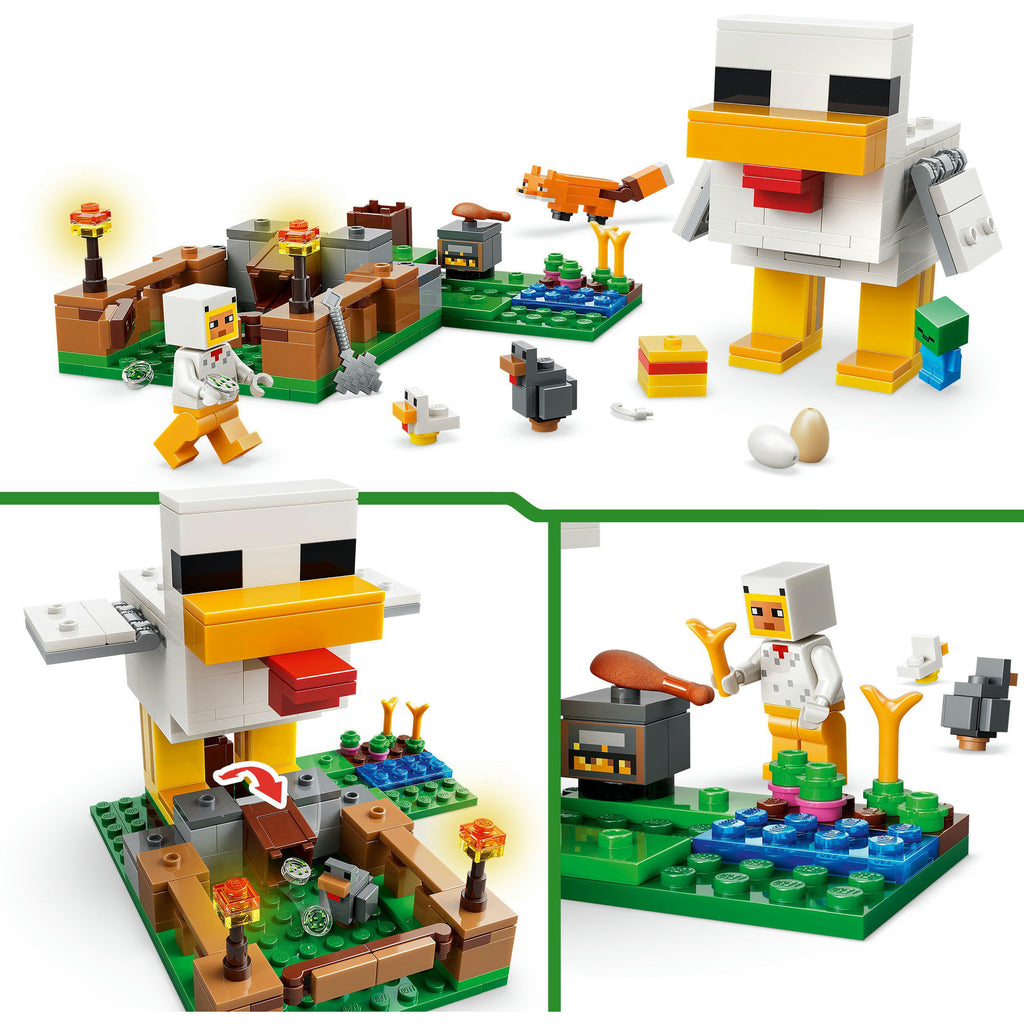 LEGO - minecraft kippenboerderij dieren speelgoed voor kinderen - 21585