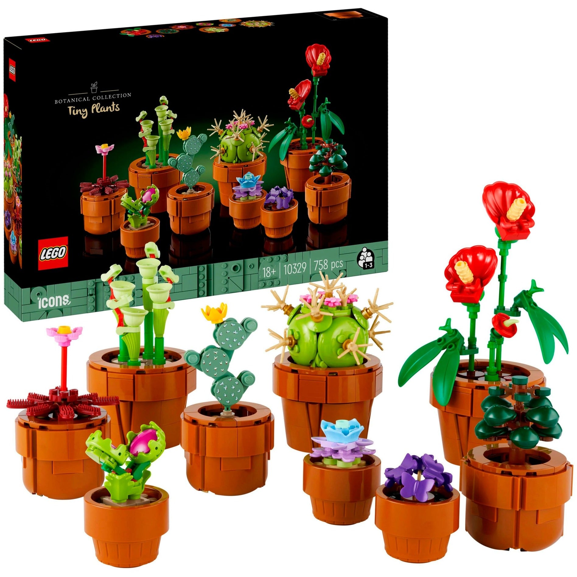 LEGO - icons 10329 miniplantjes