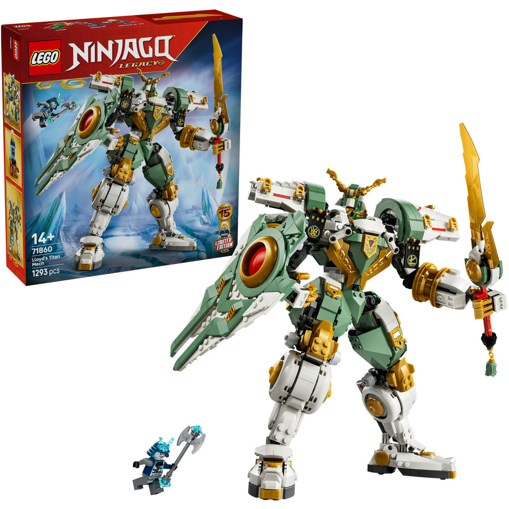 Lego ninjago 71860 15-jarig jubileum: lloyds reusachtige mecha