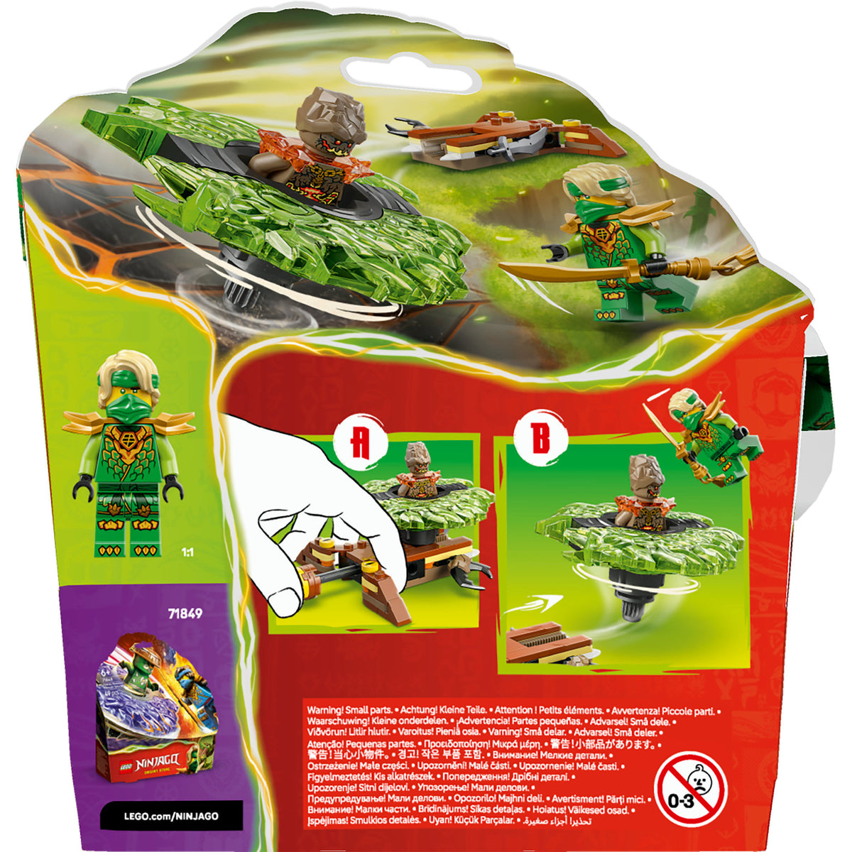 LEGO - ninjago 71850 lloyd vs. elementaire monsterspinner