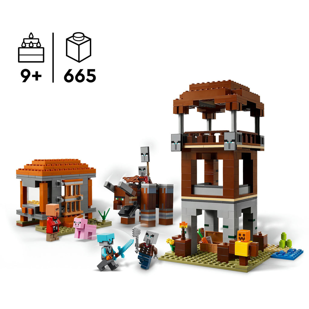 Lego minecraft 21278 de plunderaar buitenpost en verwoester