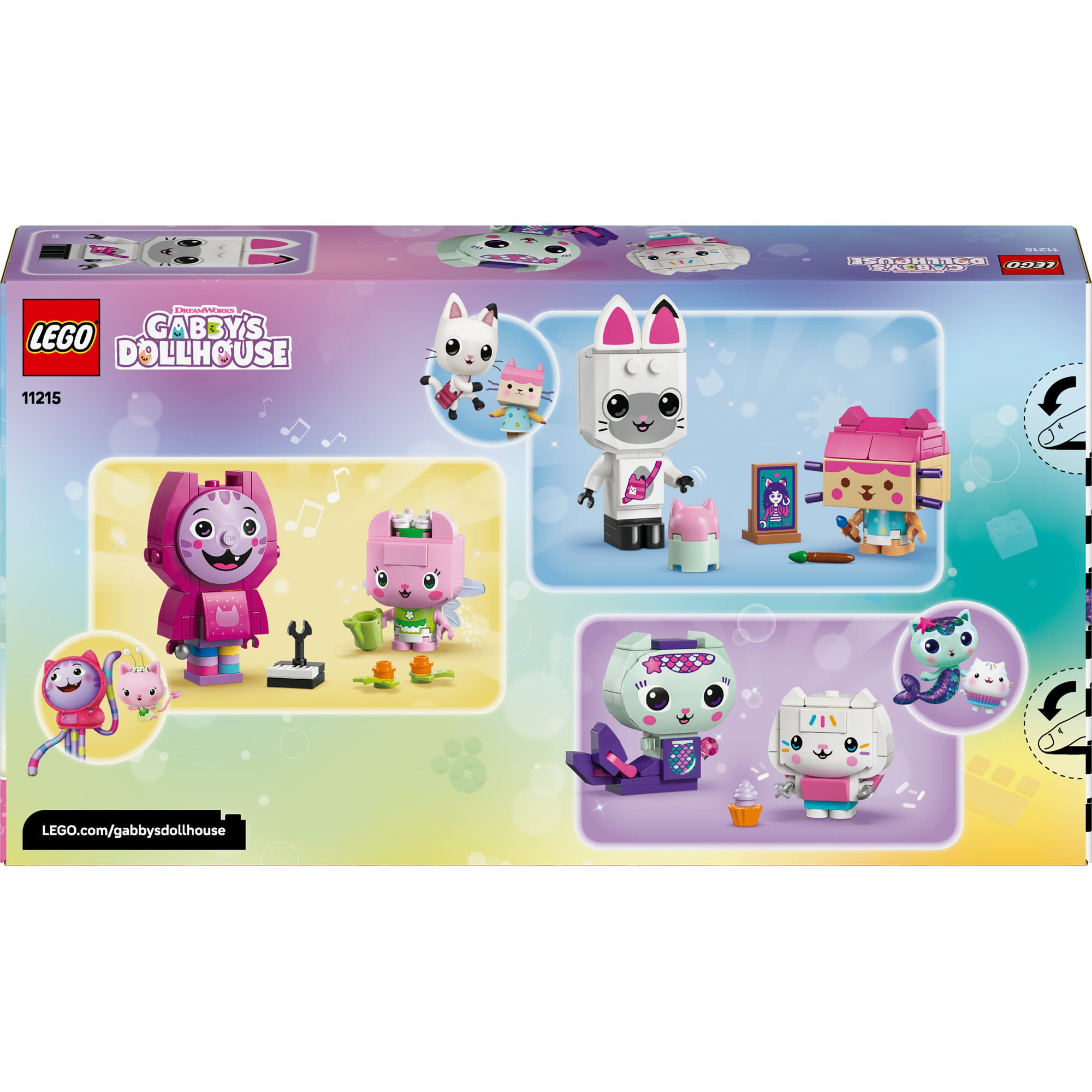LEGO - gabby's poppenhuis - gabby’s bouwbare kattenvriendjes constructiespeelgoed (11215)