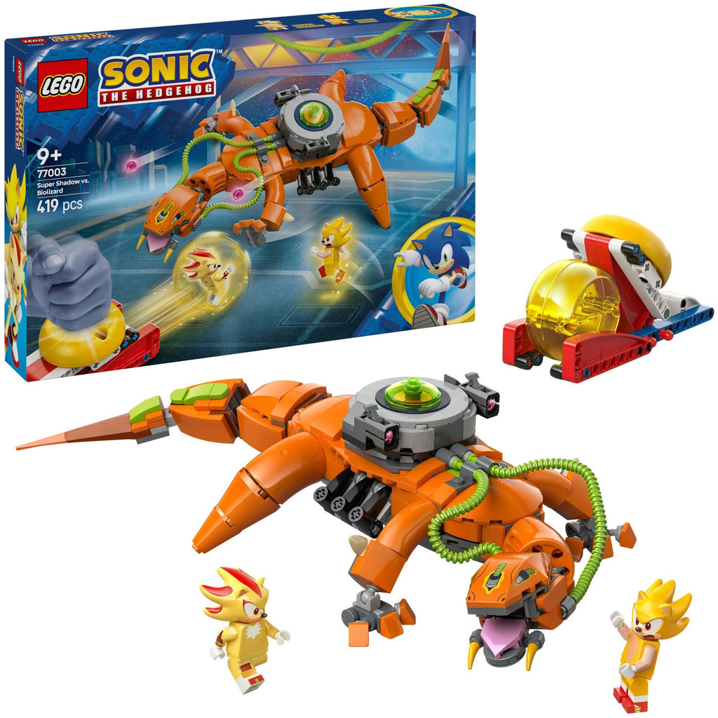 Lego sonic the hedgehog 77003 super shadow vs. biolizard