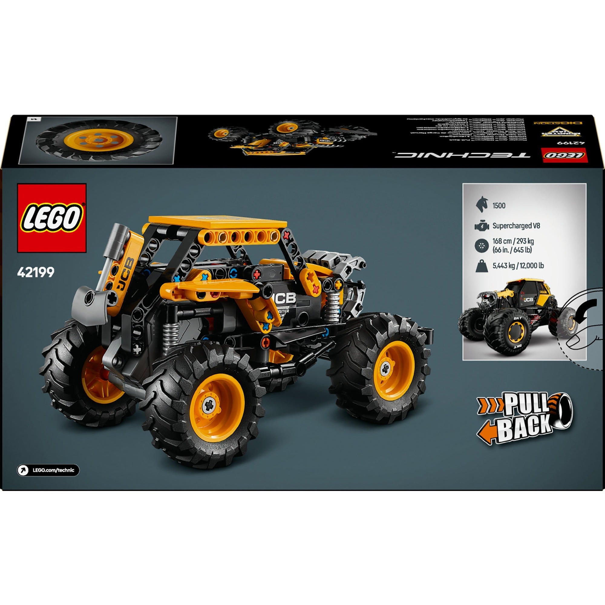 Lego technic 42199 monster jam digatron pull-back