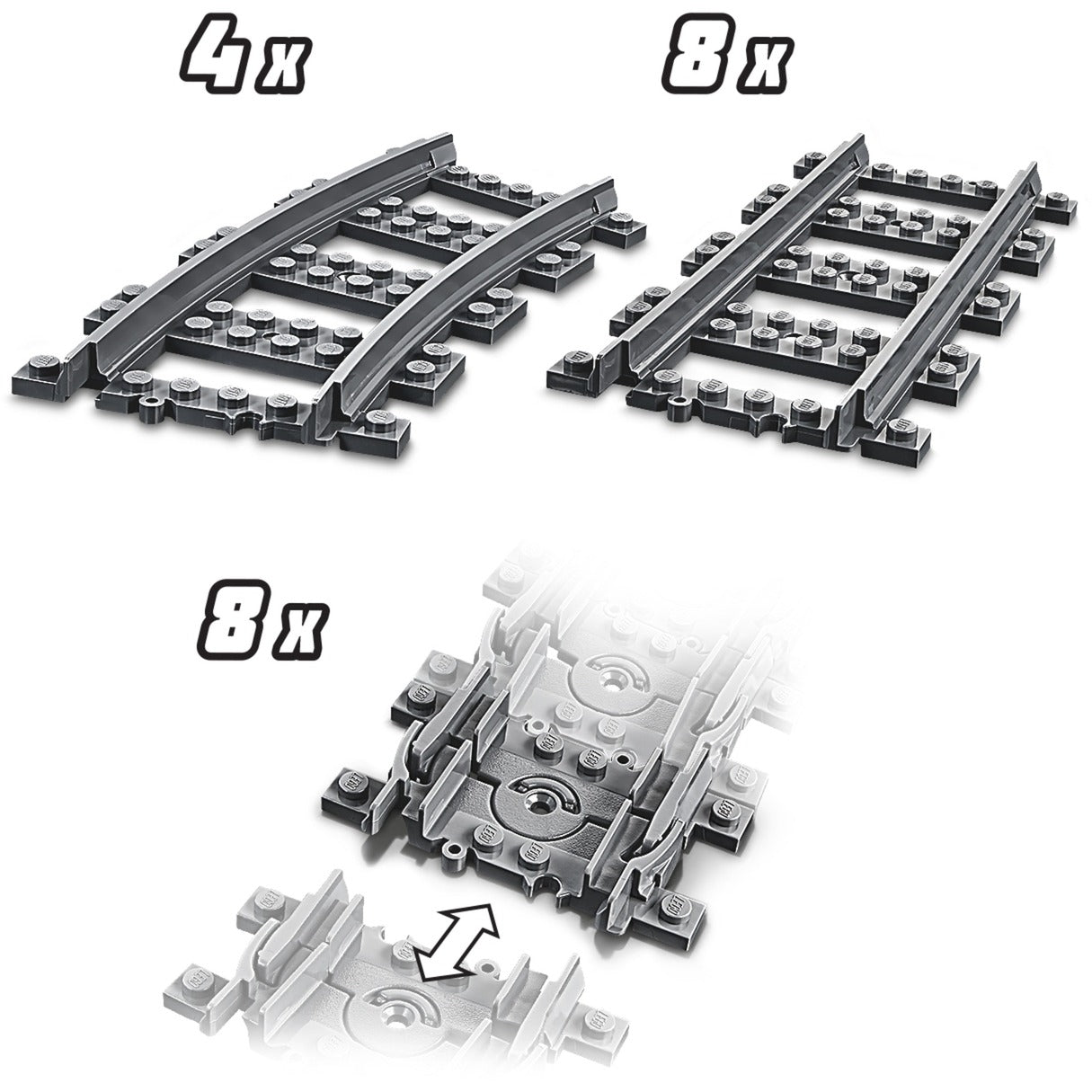 Lego city 60205 treinrails