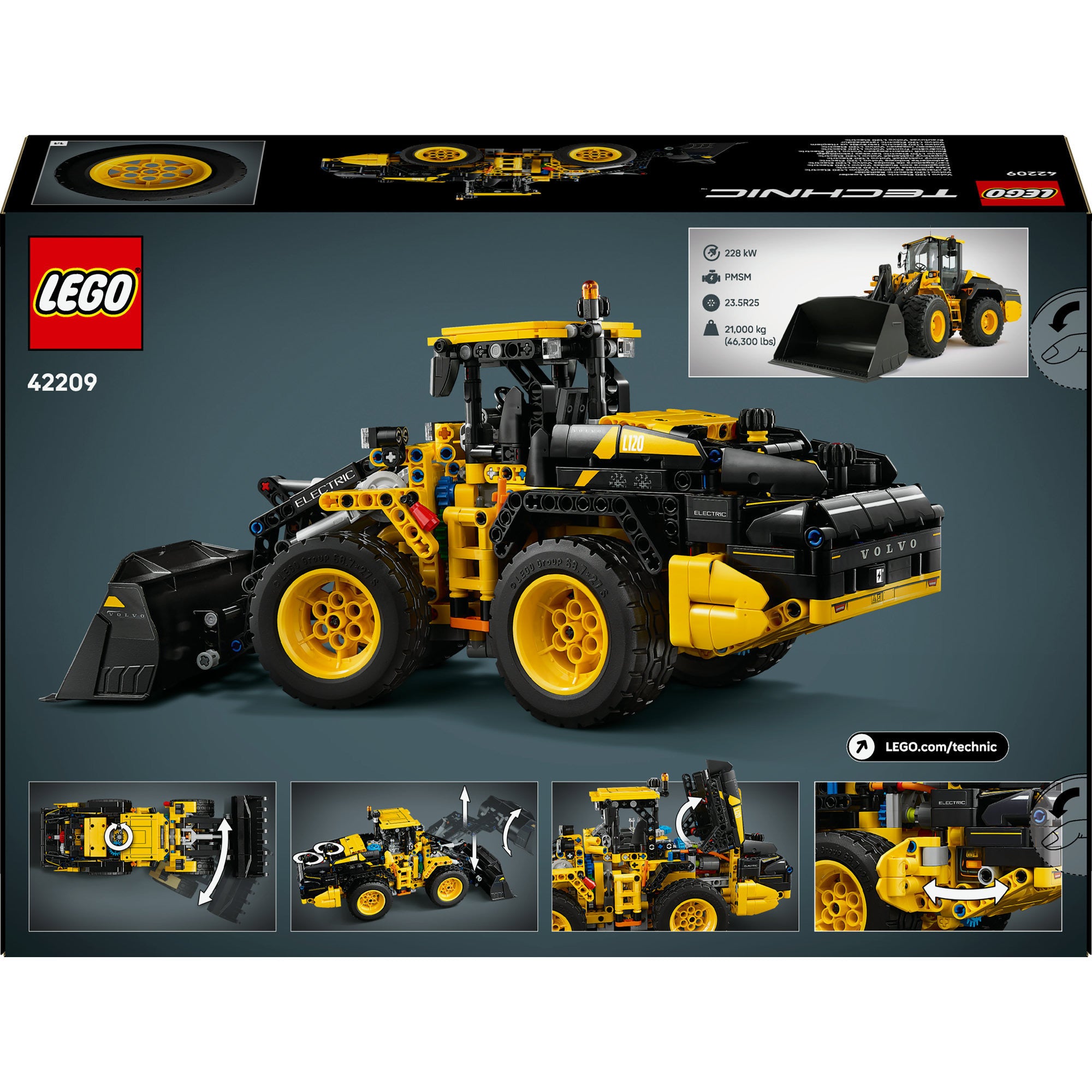 Lego technic 42209 volvo l120 electric wiellader