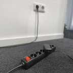 ACT Connectivity - ACT Connectivity Act stekkerdoos met lichtgevende schakelaar 6 sockets 3 m zwart ac2465