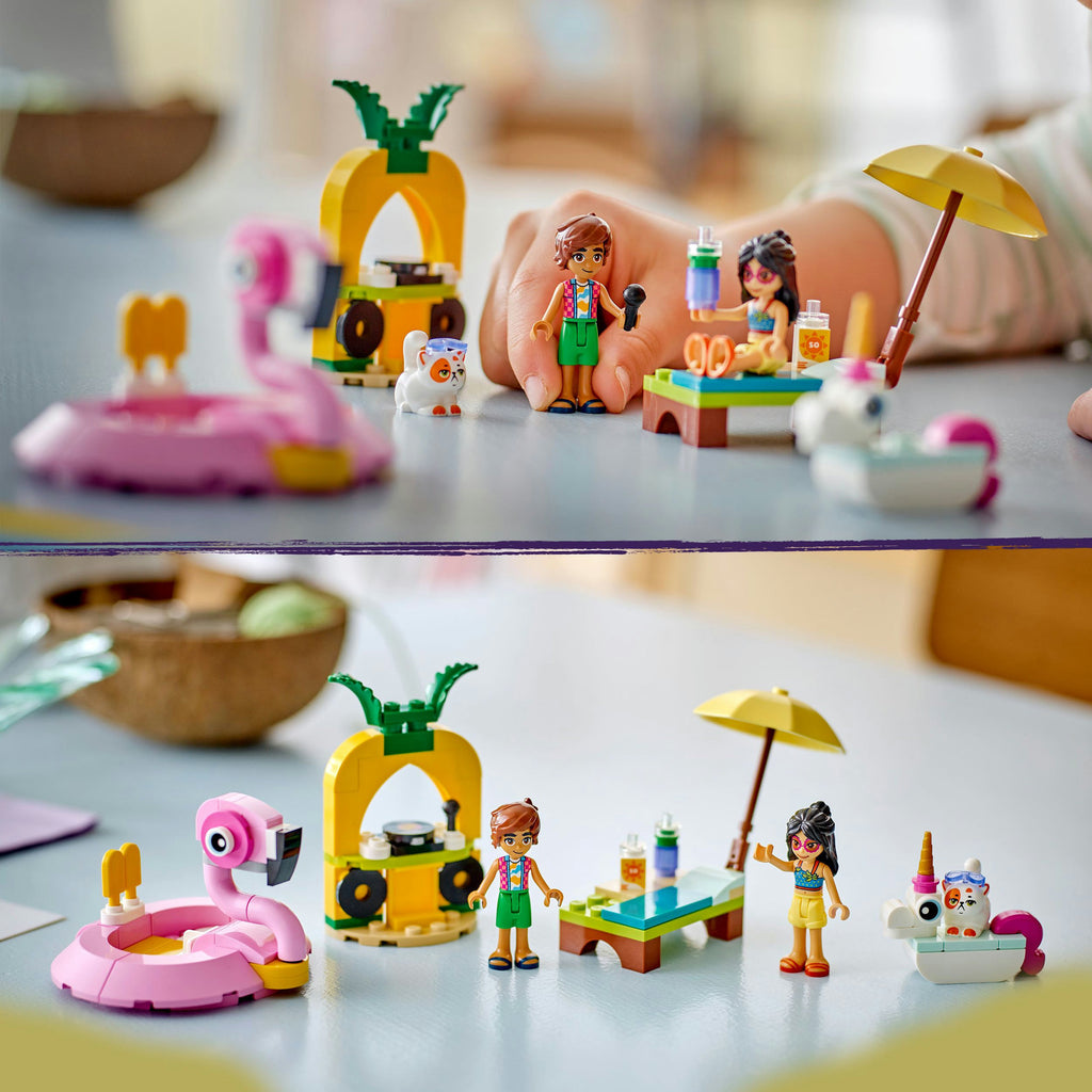 LEGO - friends 42658 zwembadfeestje met flamingo en eenhoorn