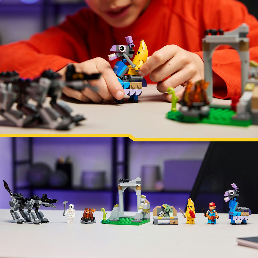 LEGO - fortnite - peely en sparkplugs kamp constructiespeelgoed (77075)