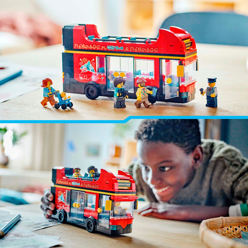 Lego city 60407 toeristische rode dubbeldekker