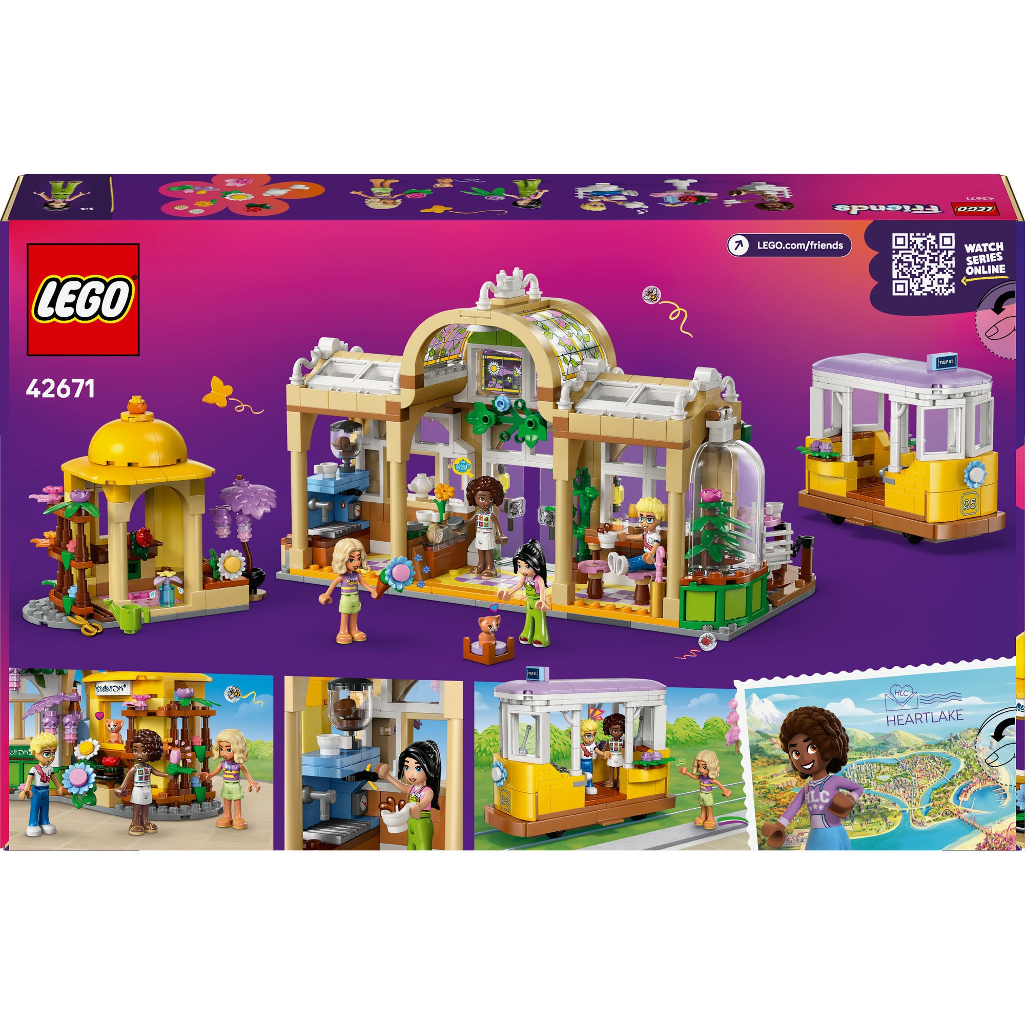 Lego friends 42671 plantencafé en bloemenwinkel