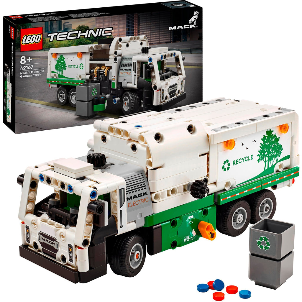 Lego technic 42167 mack lr electric vuilniswagen