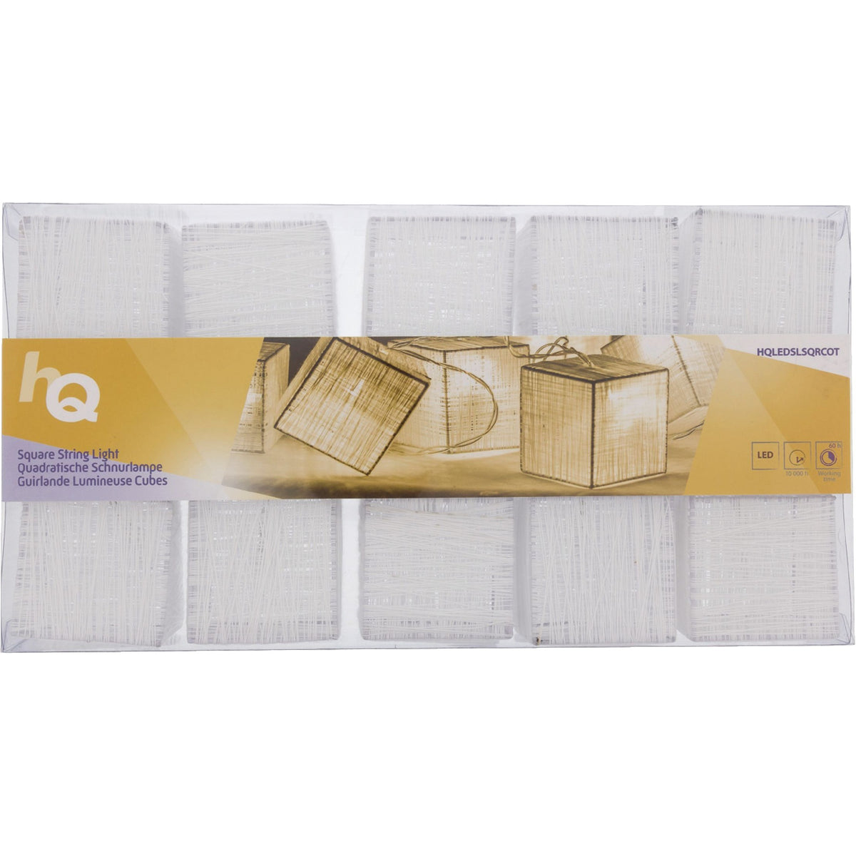 Hq lichtslinger vierkant 10 led sfeerverlichting